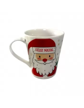 Caneca Porcelana Feliz Natal Luva Com 1