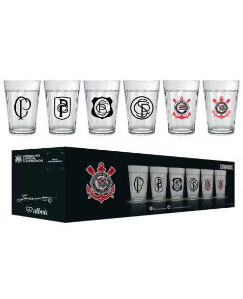 COPO AMERICANO 190 ML CORINTHIANS LUVA COM 6