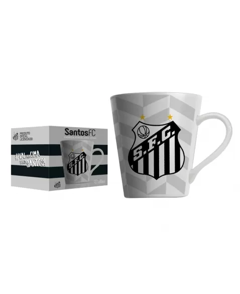 CANECA PORCELANA 290 ML SANTOS LUVA COM 1