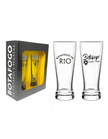 COPO LAGER 300 ML BOTAFOGO LUVA COM 2