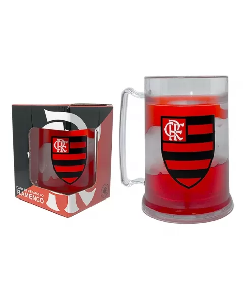 CANECA GEL 300 ML FLAMENGO LUVA COM 1