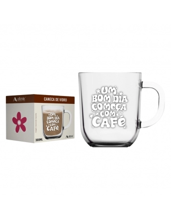 Caneca Toronto Café 300 ML - Bom Dia - Luva Com 1