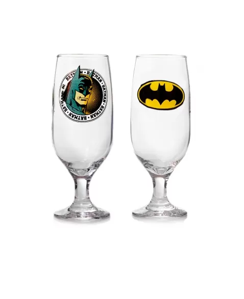 Taça Floripa 300ML DC Tradicional Batman - Luva com 1