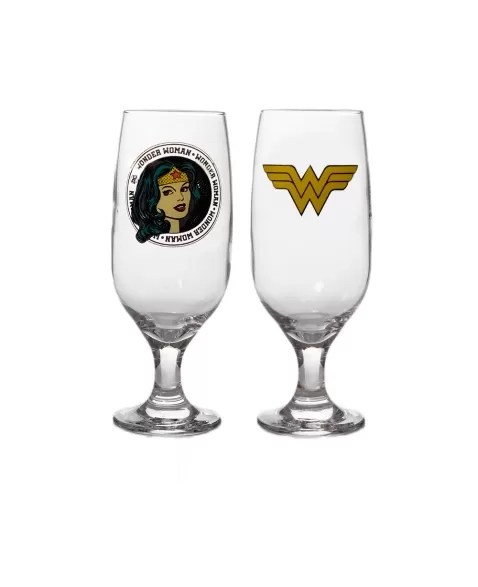 Taça Floripa 300ML DC Tradicional Mulher Maravilha - Luva com 1