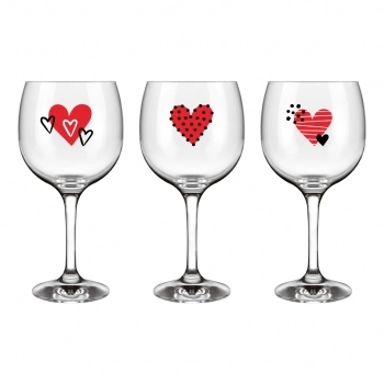 TACA ROYAL GRAN VINHO 615 ML DECORADA AMOR