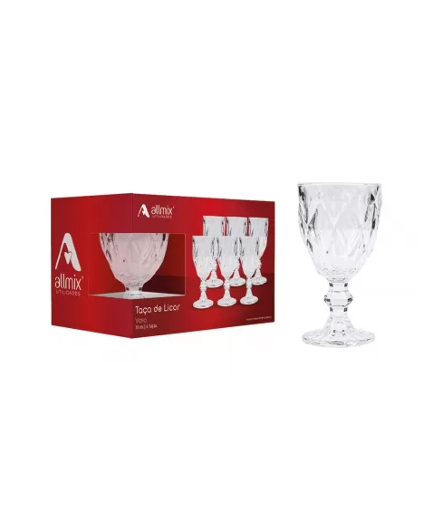 Taça Licor 75 ml Vidro - Diamond