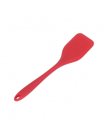 Utensílio Espátula Reta Silicone Vermelho 29cm