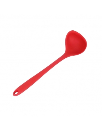 Utensílio Concha Silicone Vermelho 30cm