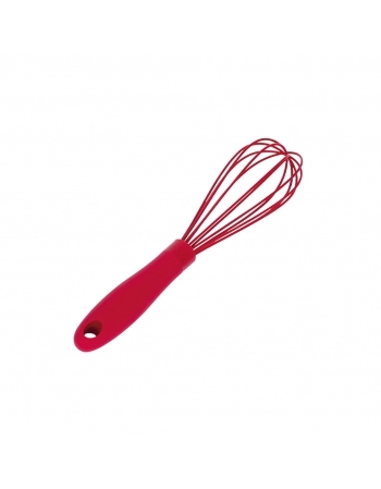 Utensílios Batedor Silicone Vermelho 26cm