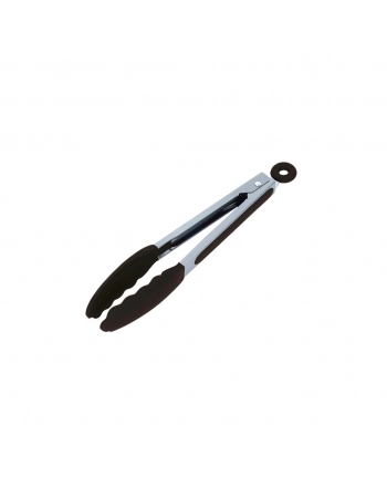 Utensílio Pegador 23cm Silicone - Preto