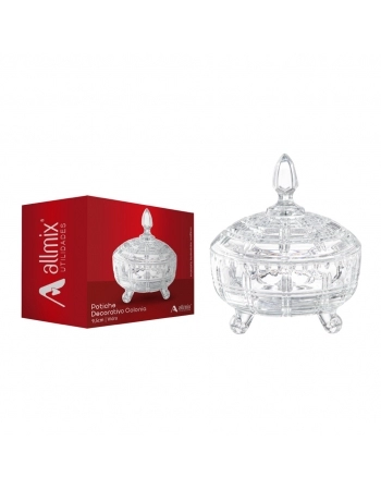 Potiche Decorativo de Vidro Colonia 9,5 CM Luva com 1