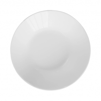 PRATO FUNDO DE VIDRO BRANCO BALTAS 22,5 CM