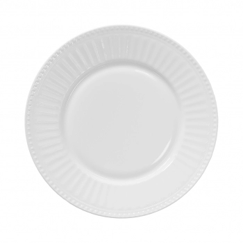 PRATO RASO DE VIDRO BRANCO BIANCO 22,5 CM