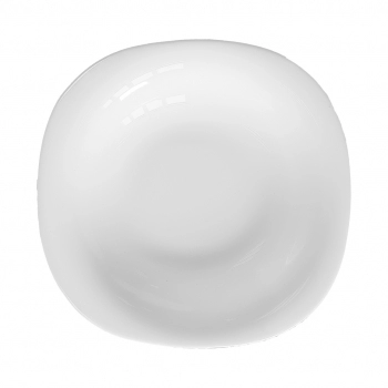 PRATO FUNDO DE VIDRO BRANCO ALB 22 CM