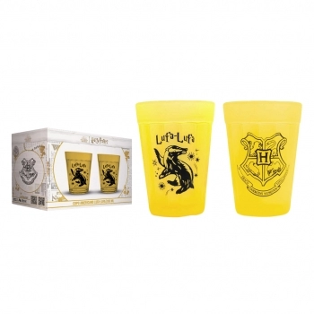 Copo Americano Prime Harry Potter Casas 190 ML - Luva Com 2 Unid - Lufa Lufa