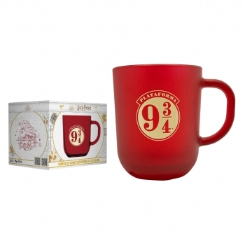 Caneca de Vidro Prime Harry Potter Elementos 300ml - Luva Com 1 Unid - Plataforma 9 ¾