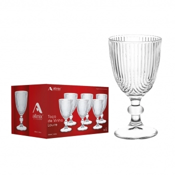 Taça de Vinho de Vidro Laure 330ml