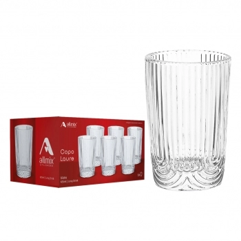 Copo de Vidro Long Drink Laure 420ml