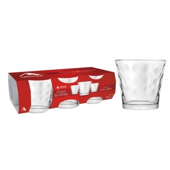 Copo de Vidro Rocks Bubbles 300ml
