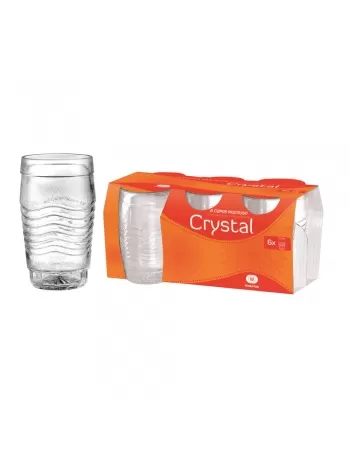 Copo Multiuso Crystal 280 ML Luva Com 6